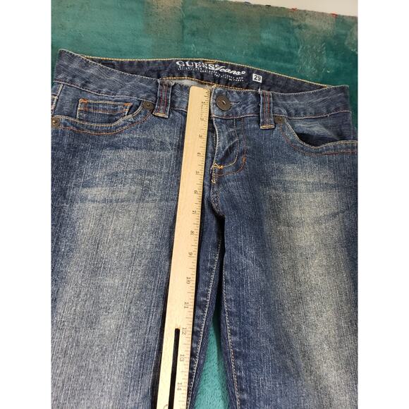Guess Jeans Size 29 Womens Blue Pants Stretch Denim Mid Rise Bootcut - Picture 8 of 14